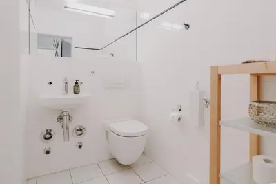 Ein Badezimmer in der Unterkunft Wohnpark Schmiedestraße App 05