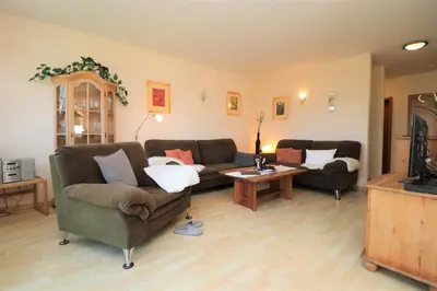 Ein Sitzbereich in der Unterkunft Wohnpark Schmiedestraße App 15