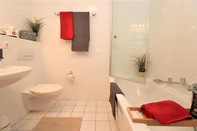 Ein Badezimmer in der Unterkunft Wohnpark Schmiedestraße App 16