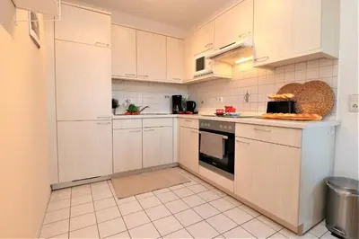 Küche/Küchenzeile in der Unterkunft Wohnpark Schmiedestraße App 16