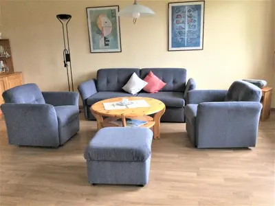 Ein Sitzbereich in der Unterkunft Wohnpark Schmiedestraße App 16