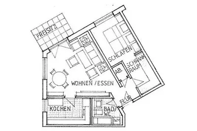 Grundriss der Unterkunft Wohnpark Schmiedestraße App 18