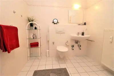 Ein Badezimmer in der Unterkunft Wohnpark Schmiedestraße App 18