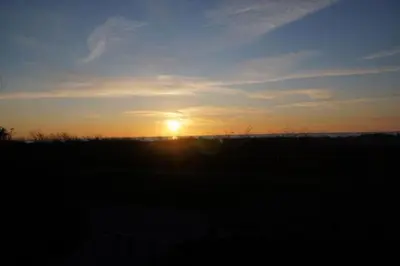 Blick auf den Sonnenuntergang/Sonnenaufgang von des Ferienhauses aus oder aus der Nähe